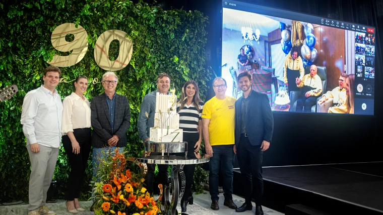 Farben celebra os 90 anos de vida do seu fundador, Jayme Zanatta.