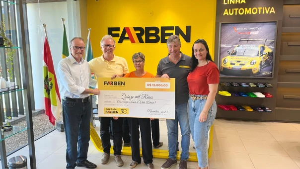 Farben realiza Doações para o Combate ao Câncer em Içara e Criciúma.