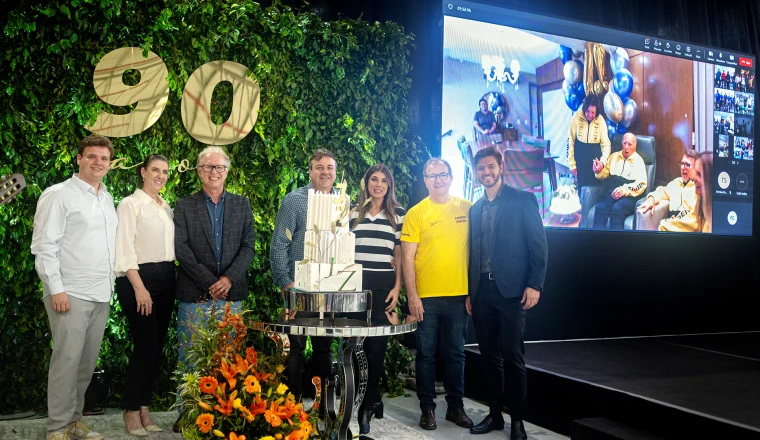 Farben celebra os 90 anos de vida do seu fundador, Jayme Zanatta.