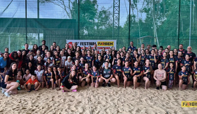Terceiro Festival Farben de Vôlei Feminino reúne mais de cem crianças no Mampituba